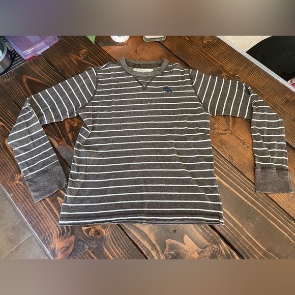 *SALE* Abercrombie Striped Long Sleeve Top - Picture 1 of 6
